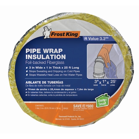 B & K Pipe Wrap Foil Backed25' SP42X/16